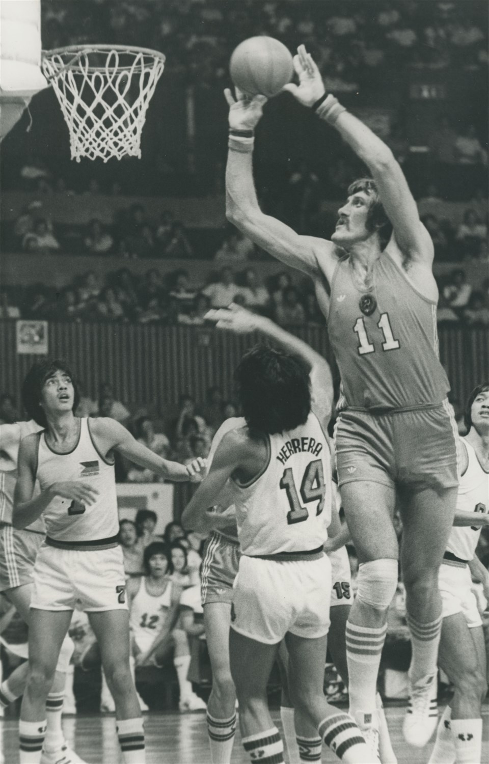 The Philippines playing on their home court in the 1978 FIBA World Cup as the host nation