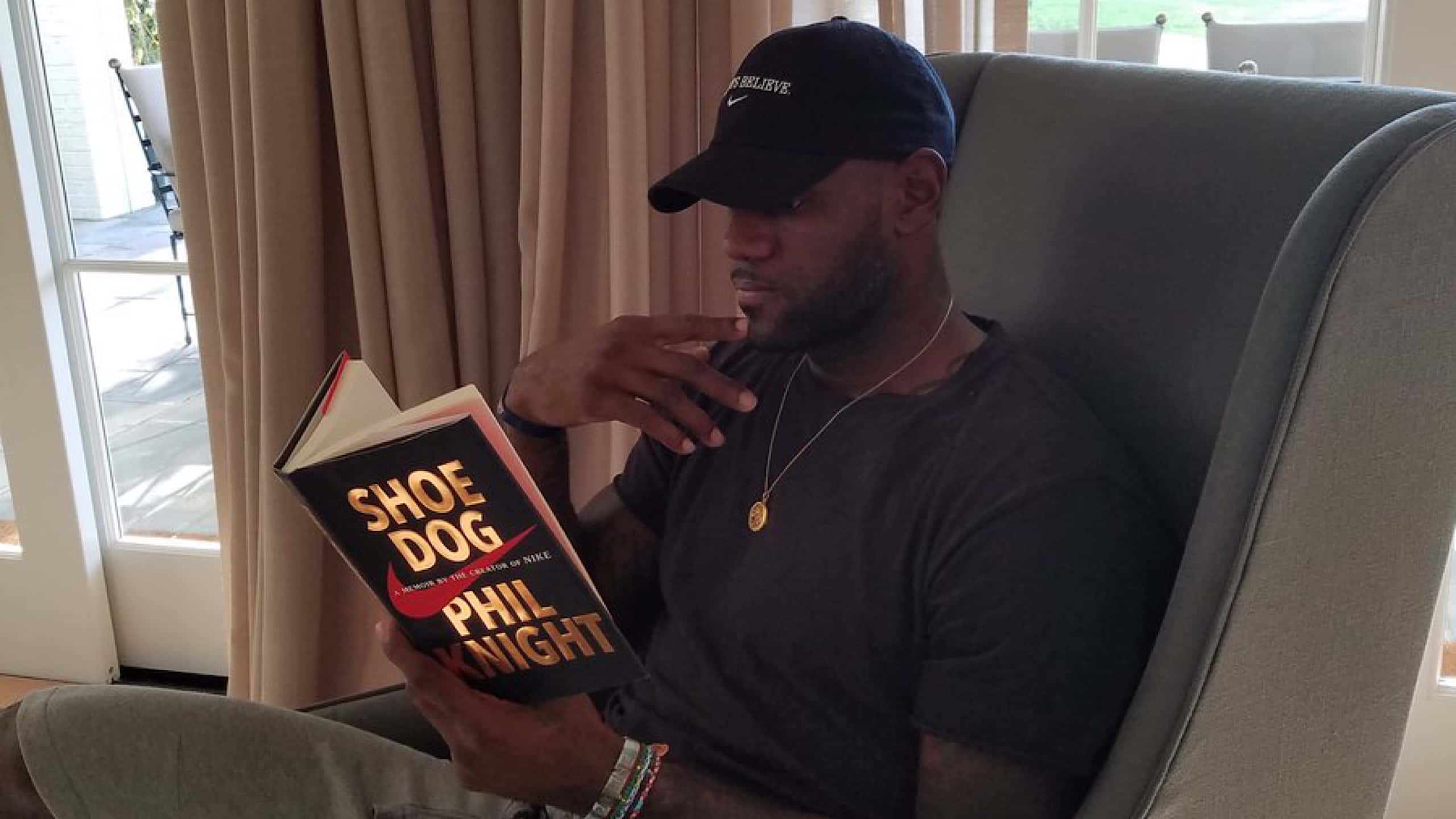 LeBron James reading sports books
