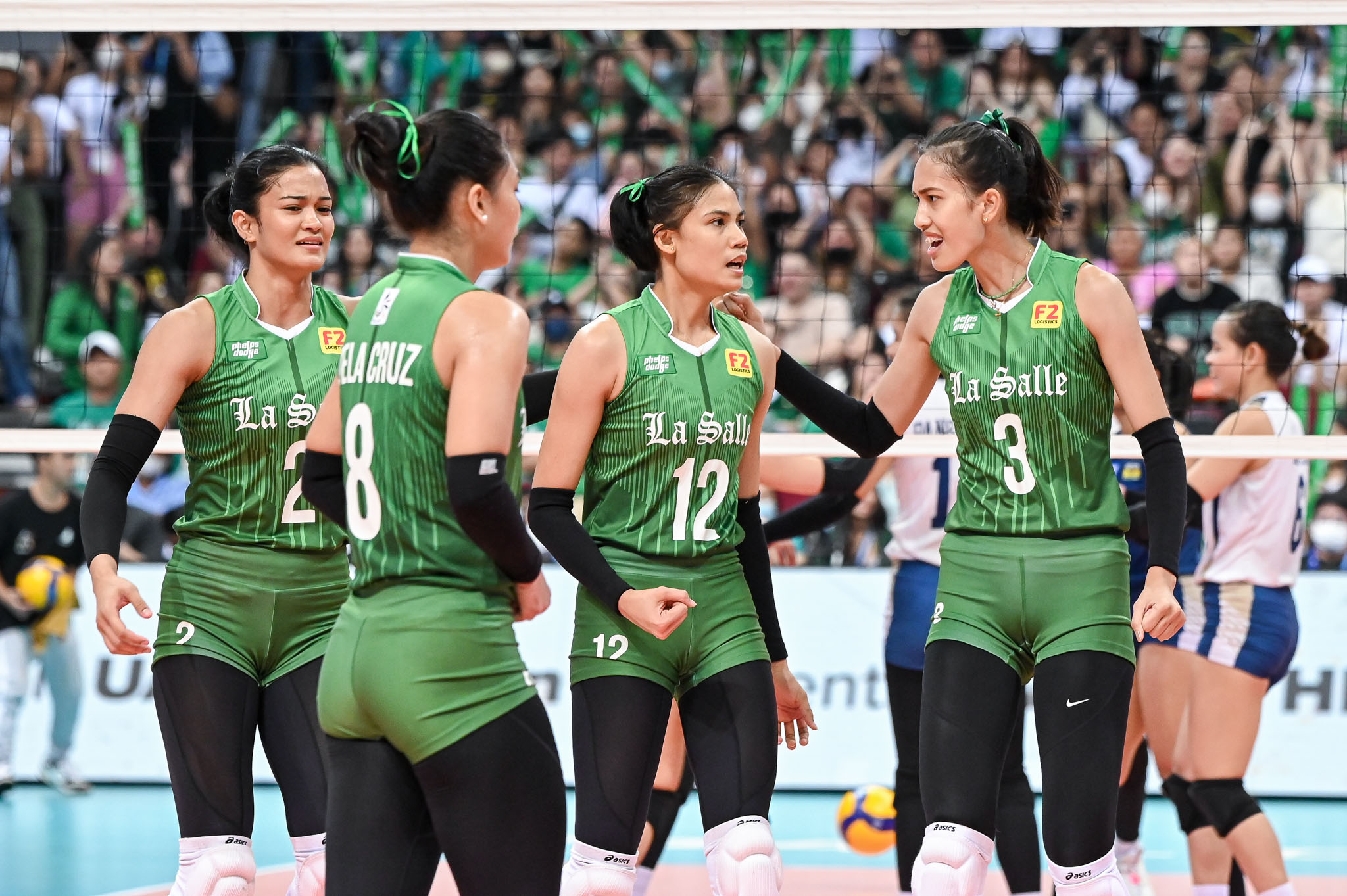 DLSU Lady Spikers defeat NU to win the UAAP Volleyball title