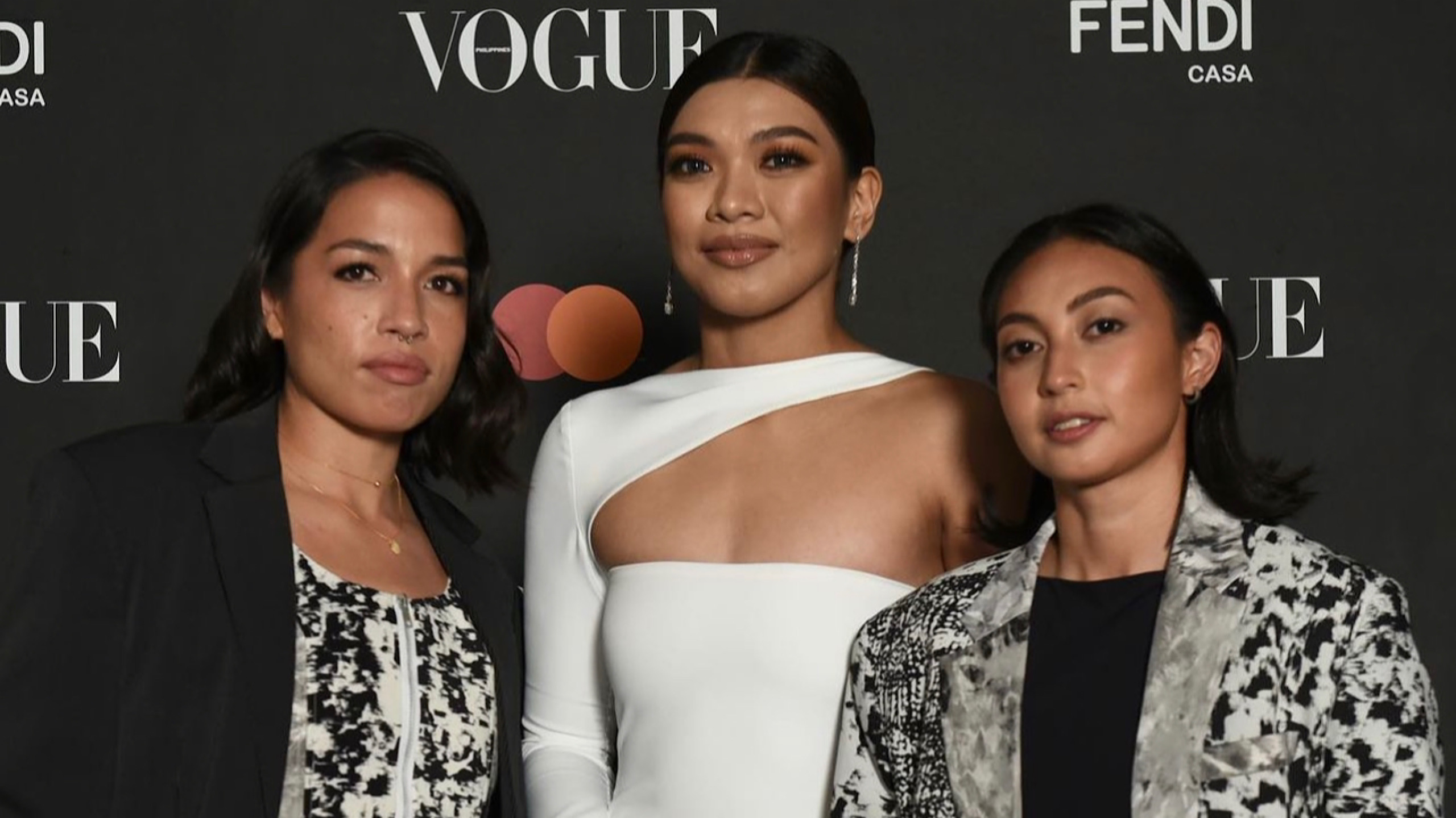 Hali Long, Alyssa Valdez, Inna Palacios (athletes at the Vogue Philippines Anniversary Gala)