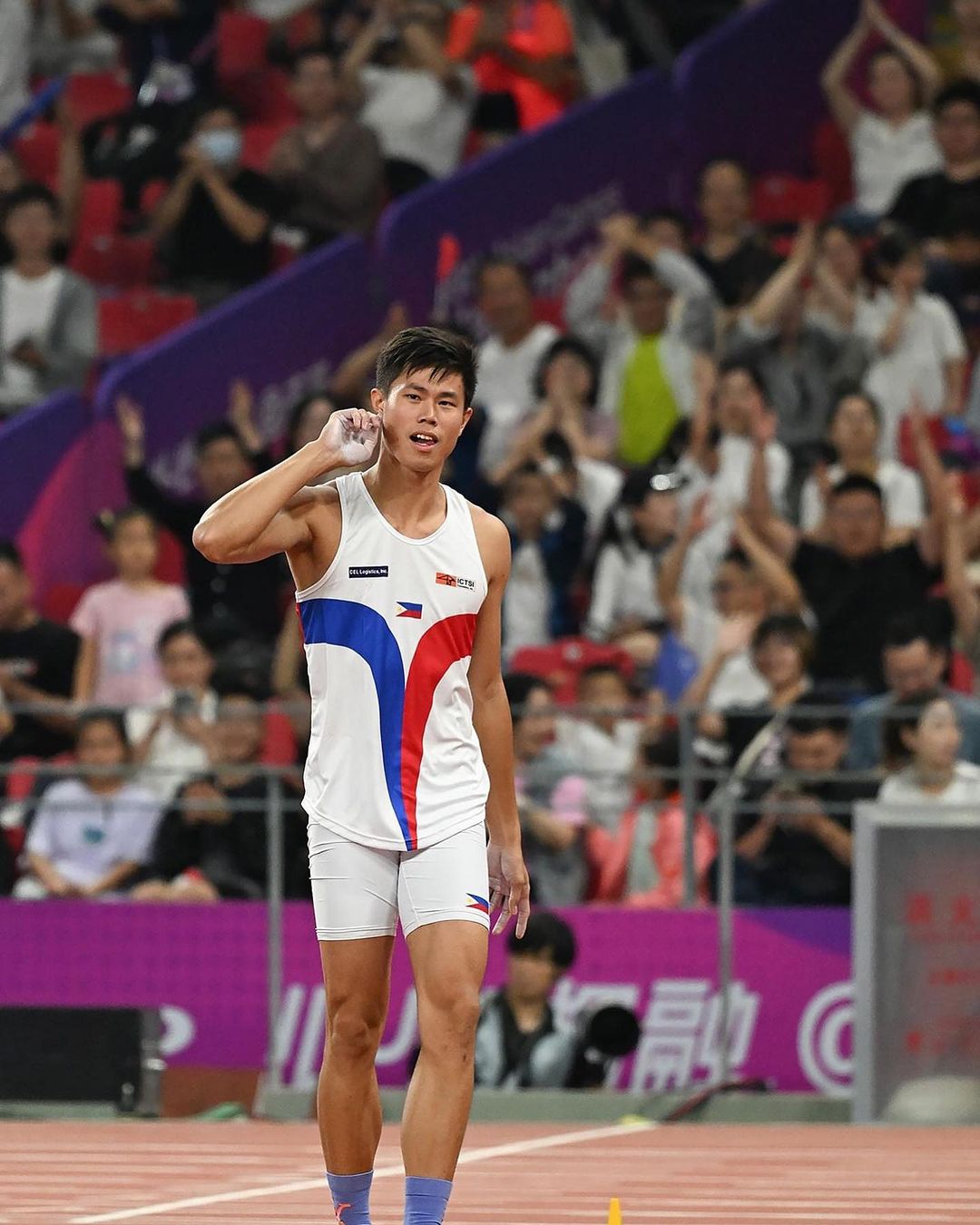 Gold medalists for the Philippines at the 19th Asian Games in China: EJ Obiena (Men's Pole Vault)