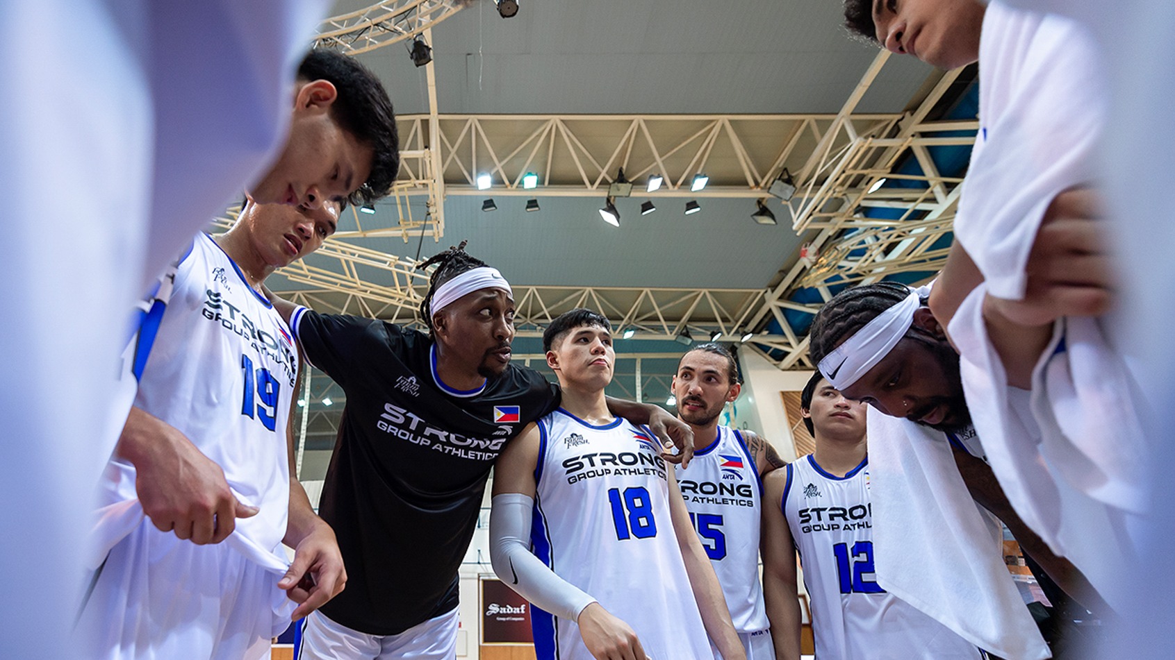 Strong Group Athletics representing the Philippines in the Dubai International Basketball Championship