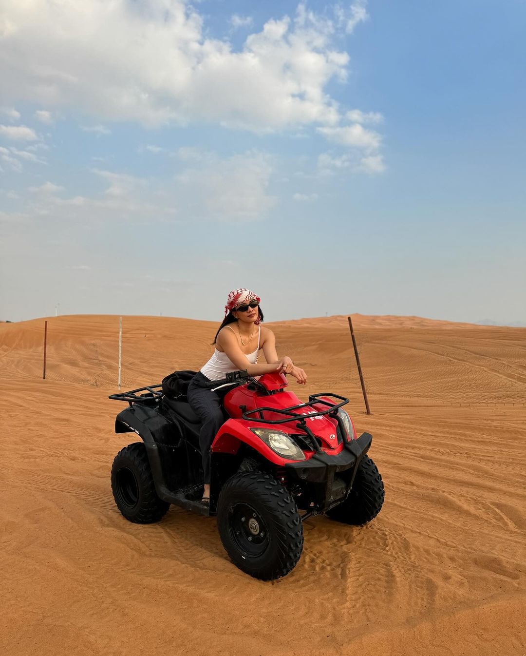 Filipino athlete Kim Kianna Dy in Dubai for 2023 holidays