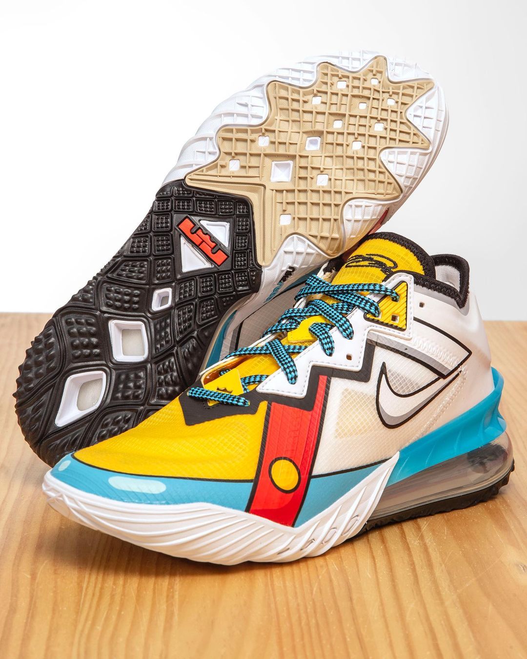 Cartoon-inspired sneaker colorways: LeBron 18 Stewie