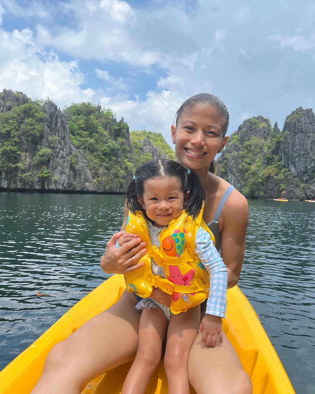Bea Daez Fabros with her daughter 