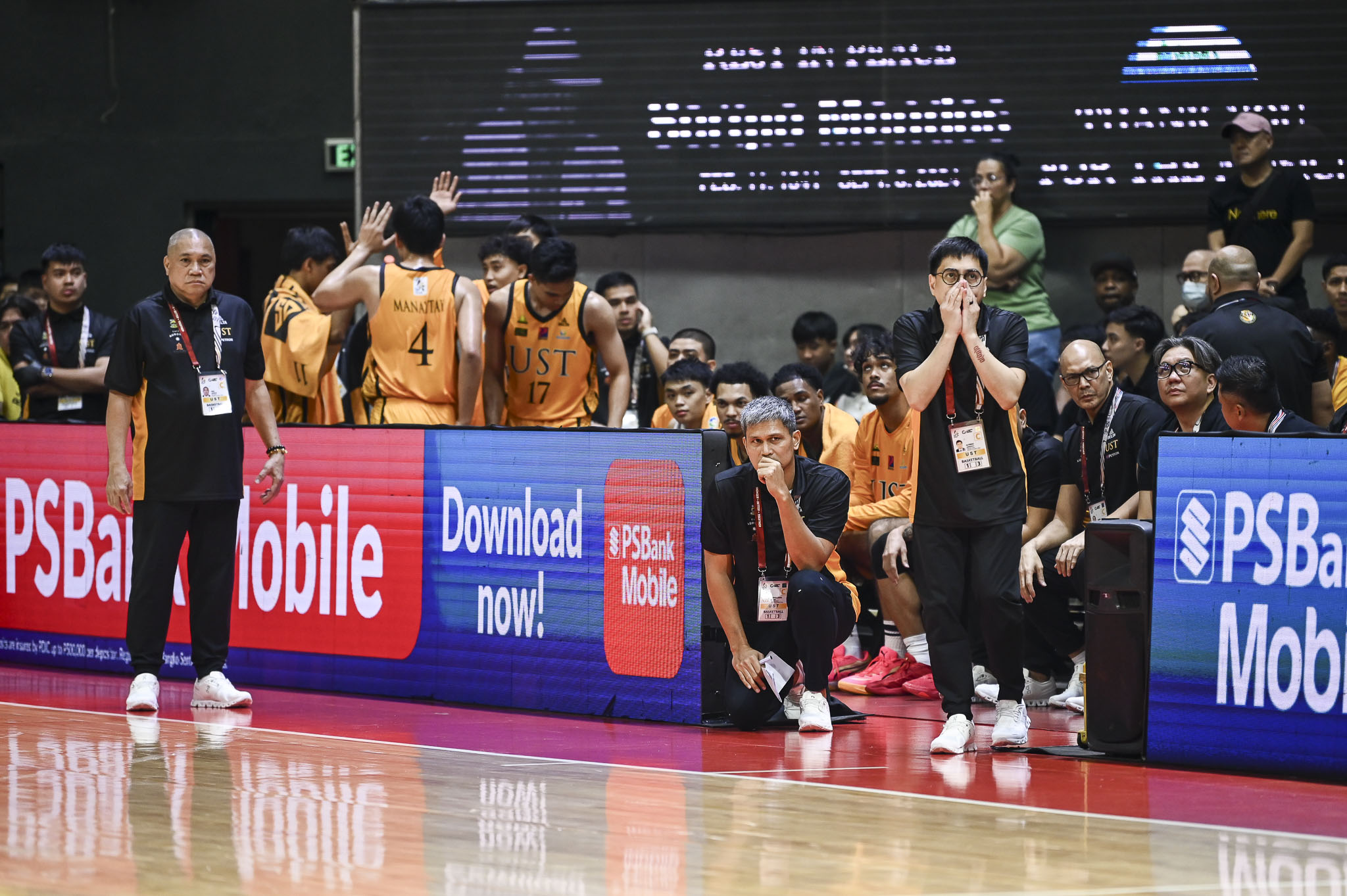 The UST coaching staff