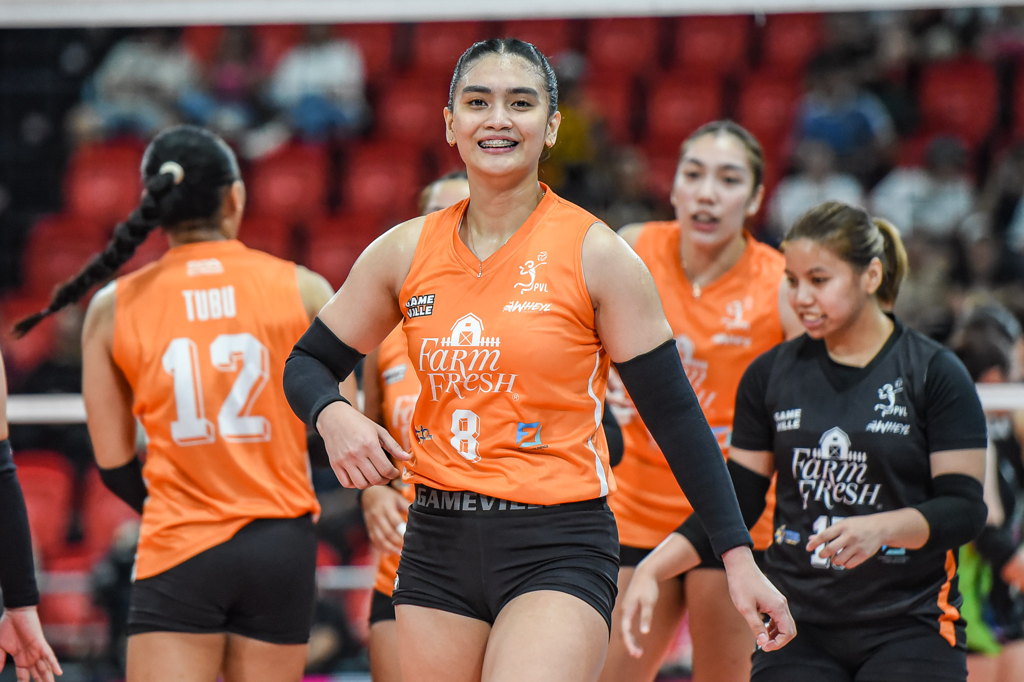 Jolina Dela Cruz in her Farm Fresh debut and PVL comeback.
