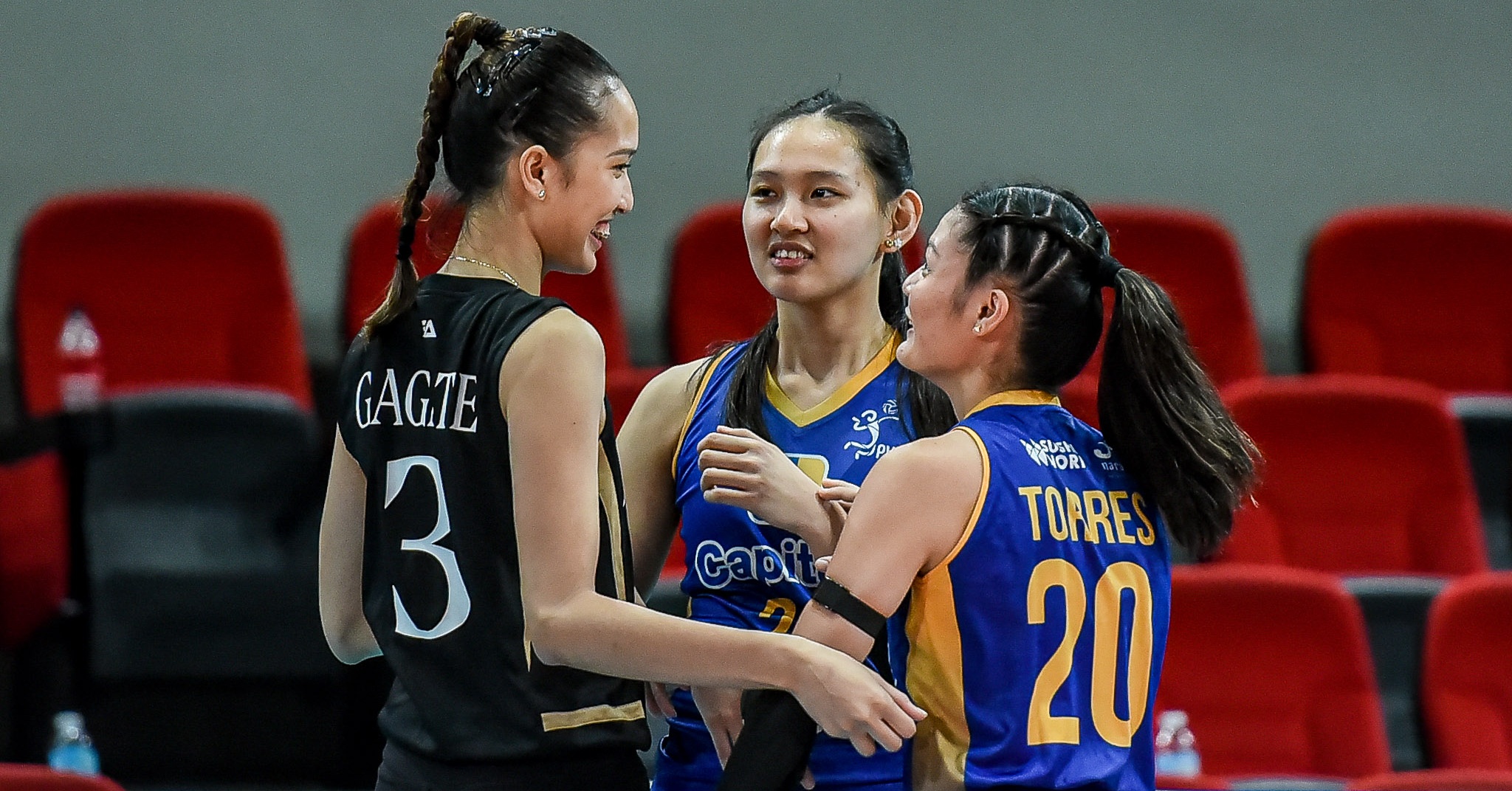 Shot of Thea Gagate, Leila Cruz, and Jenya Torres