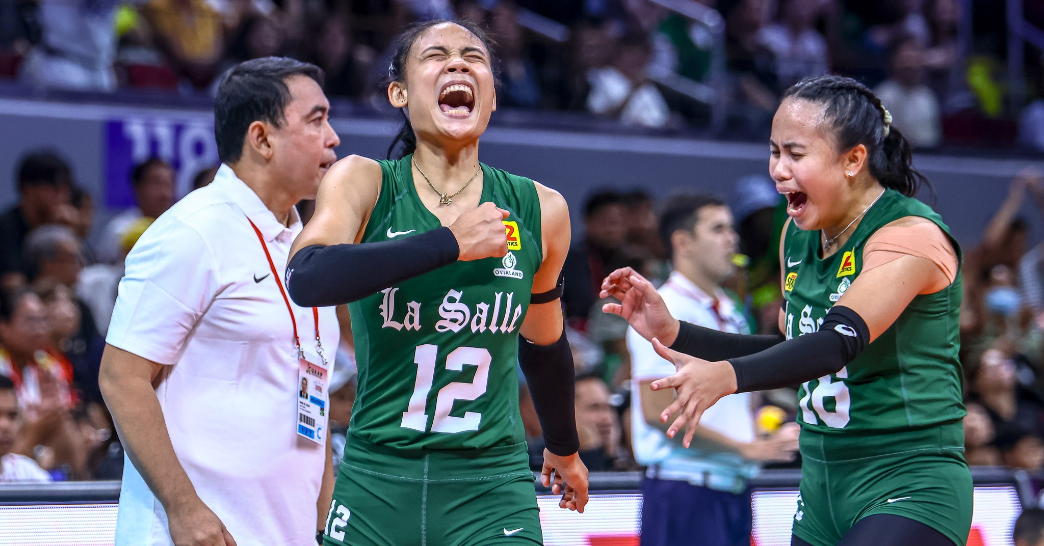 A shot of DLSU Lady Spikers star Angel Canino