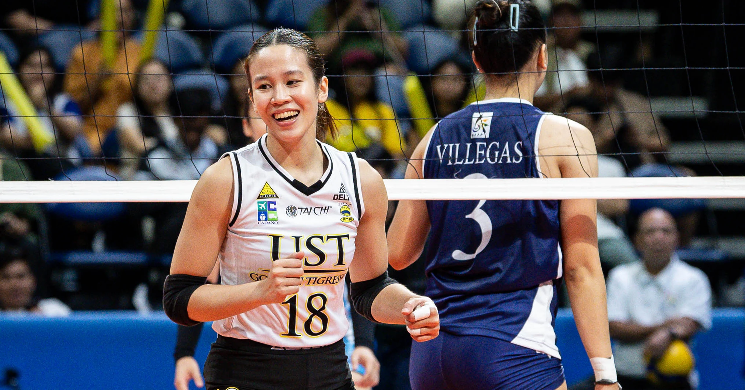 A shot of UST opposite hitter Reg Jurado