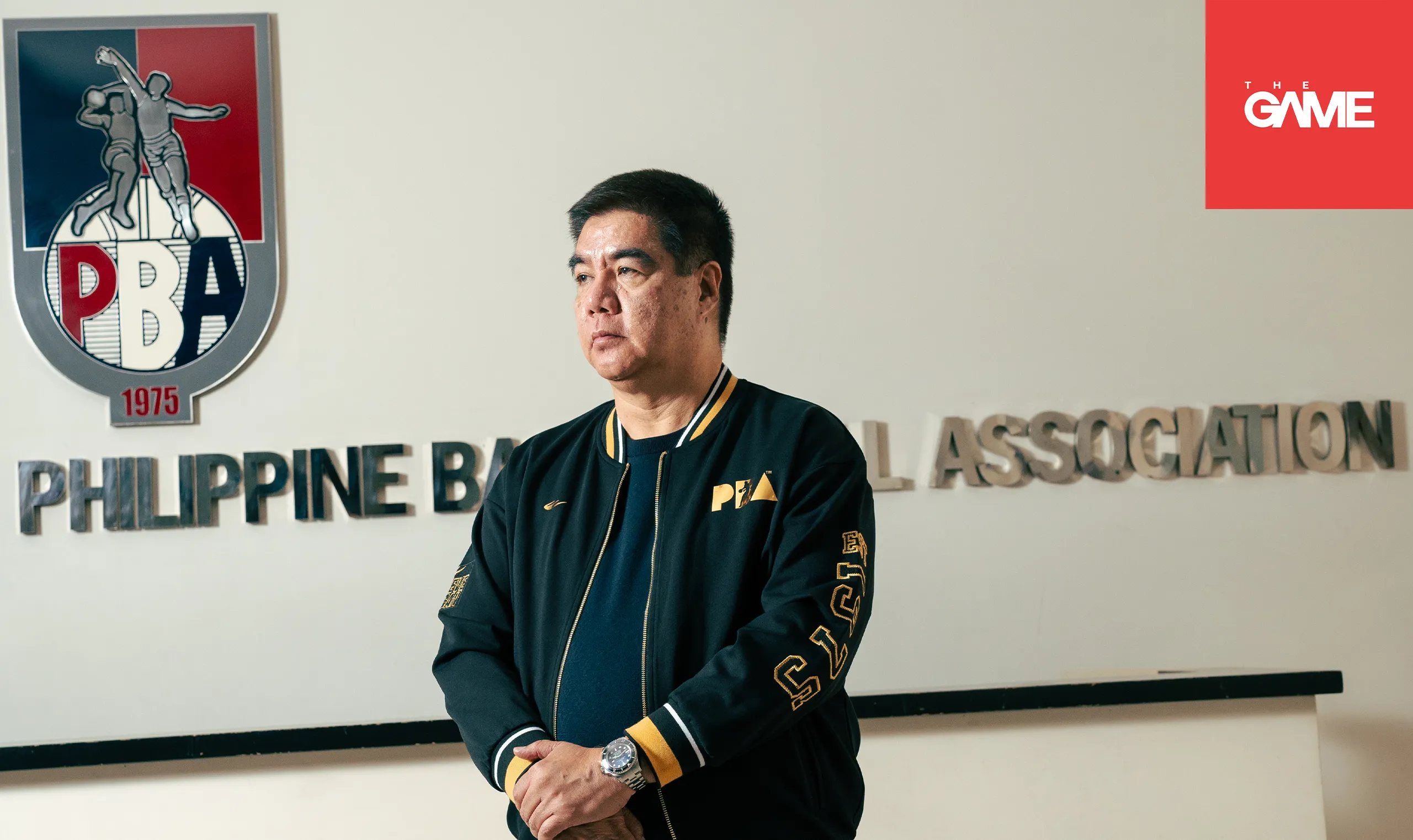 PBA Commissioner Willie Marcial in an exclusive photoshoot with The GAME