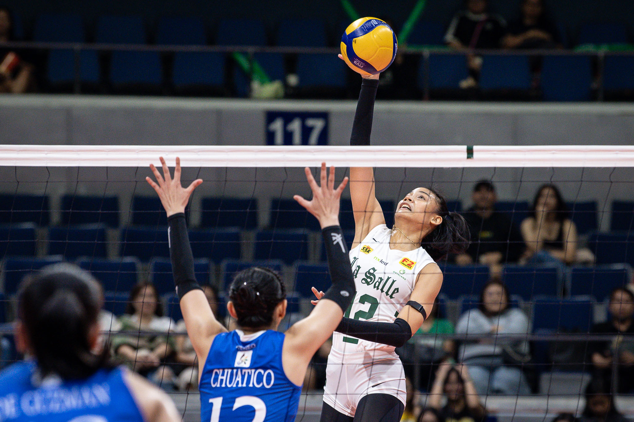 Angel Canino against the Ateneo Blue Eagles.