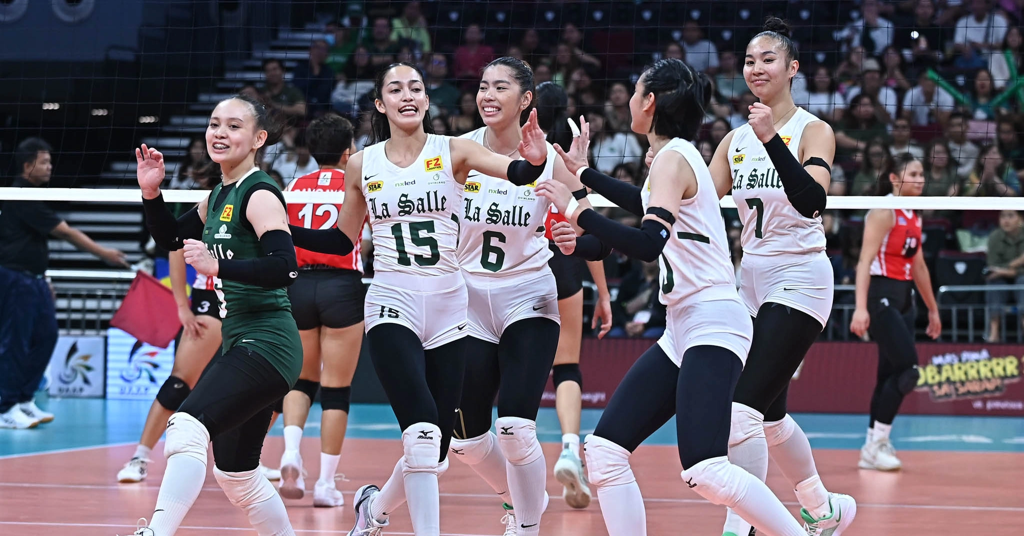A shot of DLSU seniors Amie Provido, Shevana Laput, and Alleiah Malaluan
