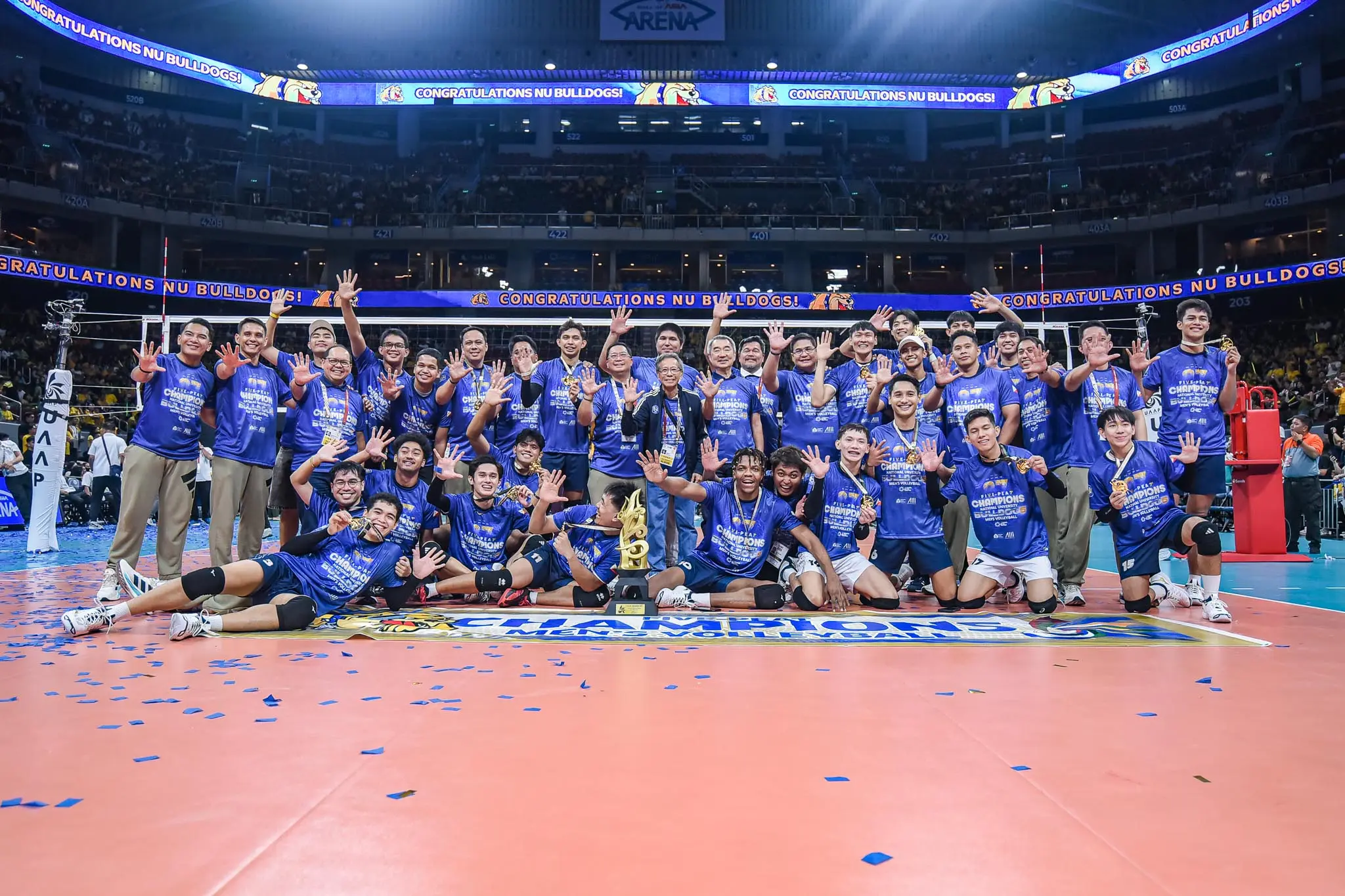 NU's UAAP Season 87 championship team