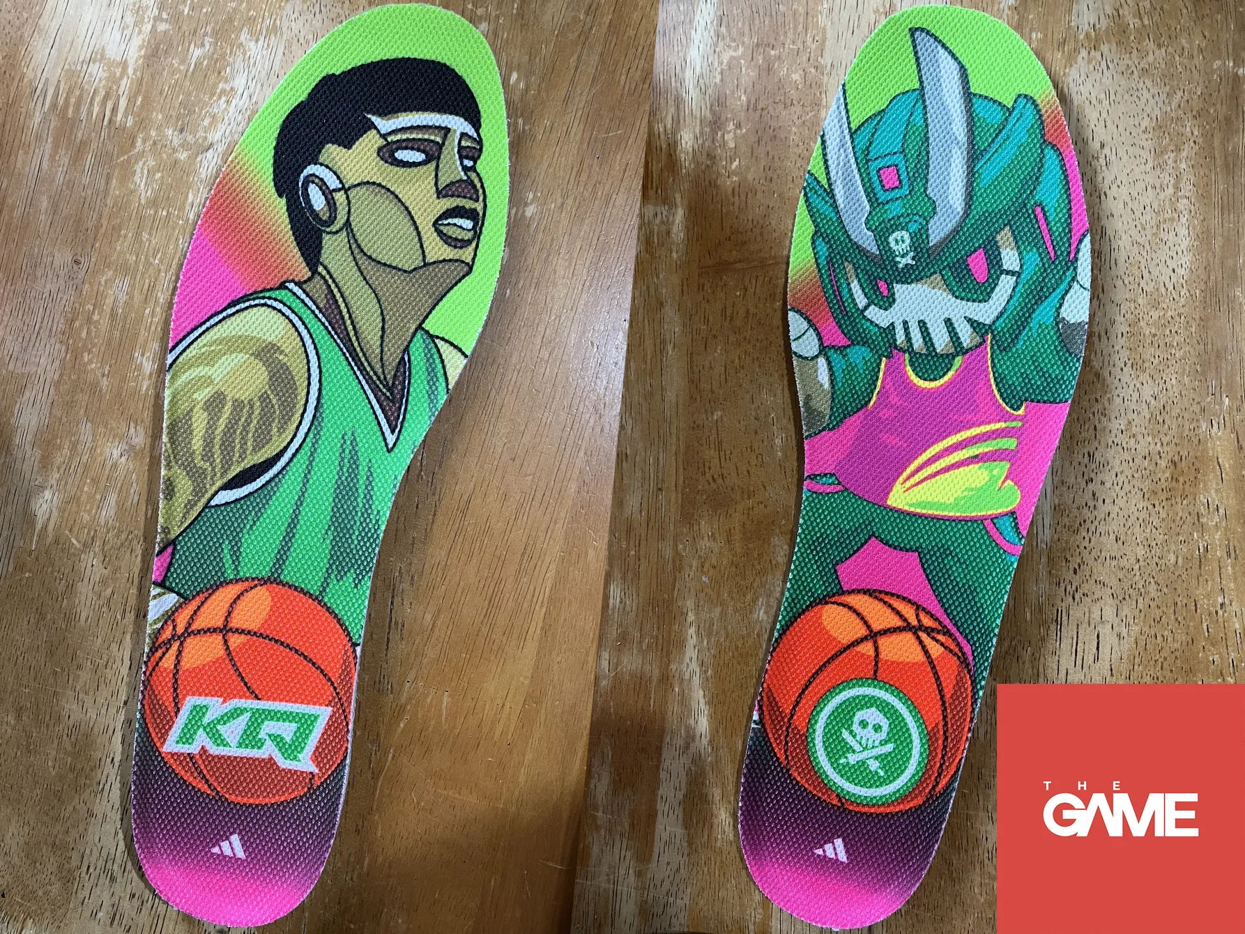 The custom insoles made by Quiccs for the Adidas Adizero KQ63.