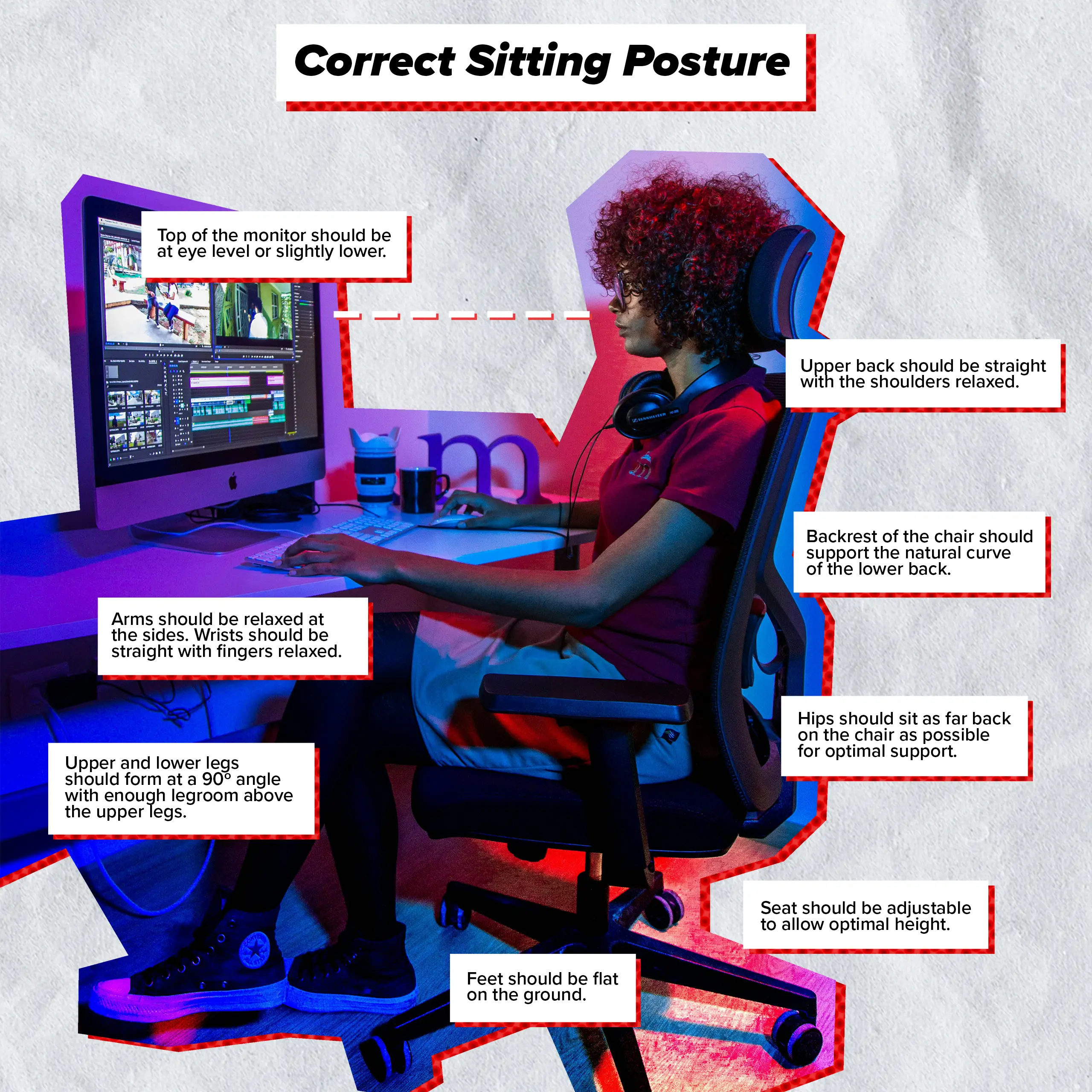 Ergonomic chair features