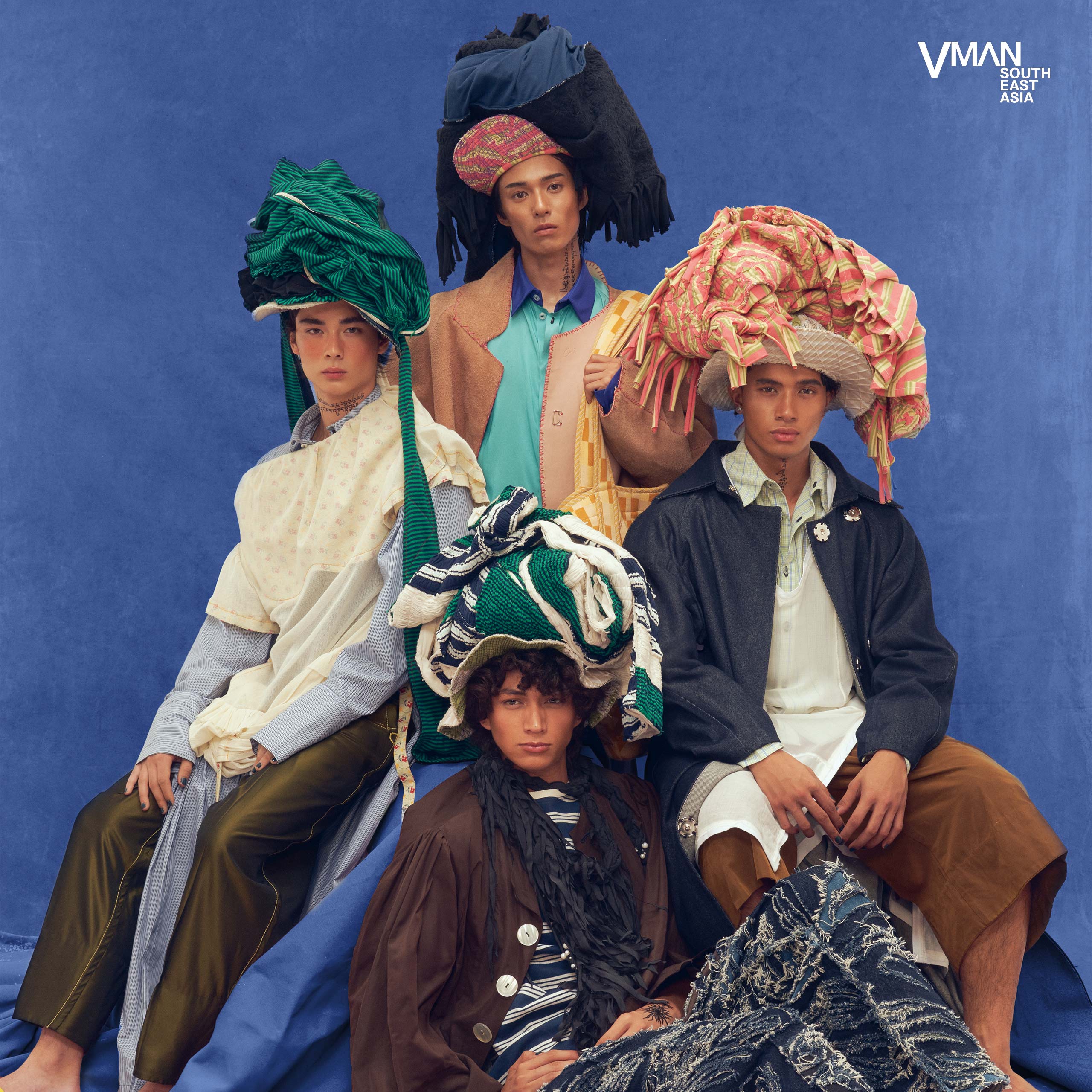 Eugene, Kensuke, Jubei, and Diego wear all clothing CARL JAN CRUZ