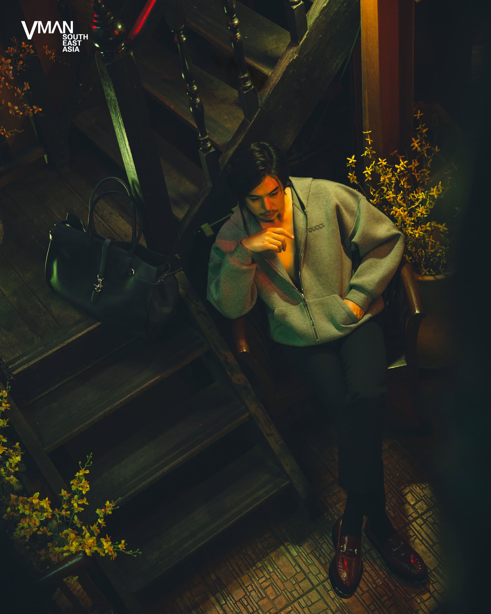 Peach wears all clothing, shoes, and bag GUCCI