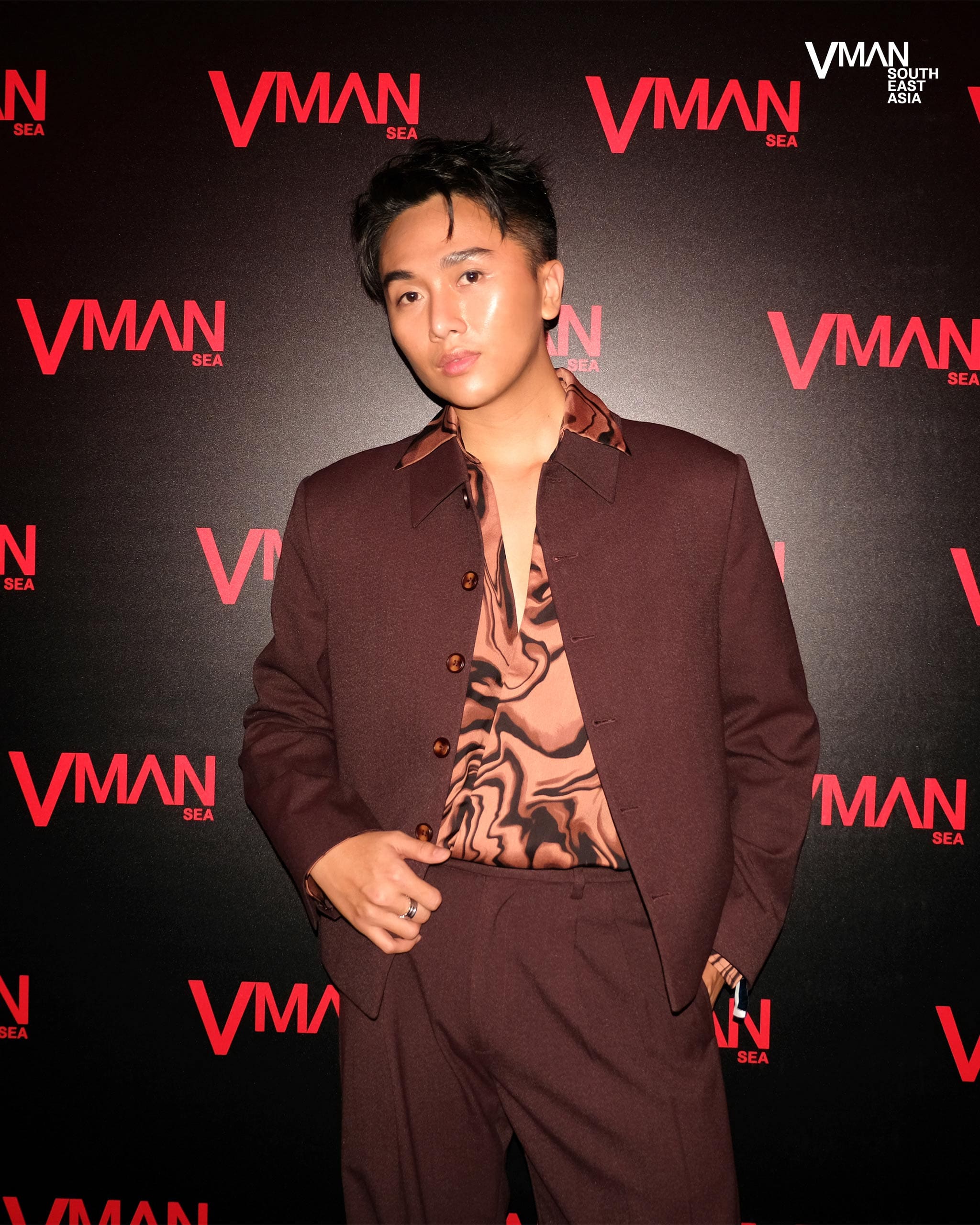 Duong Minh Dang on a brown coat