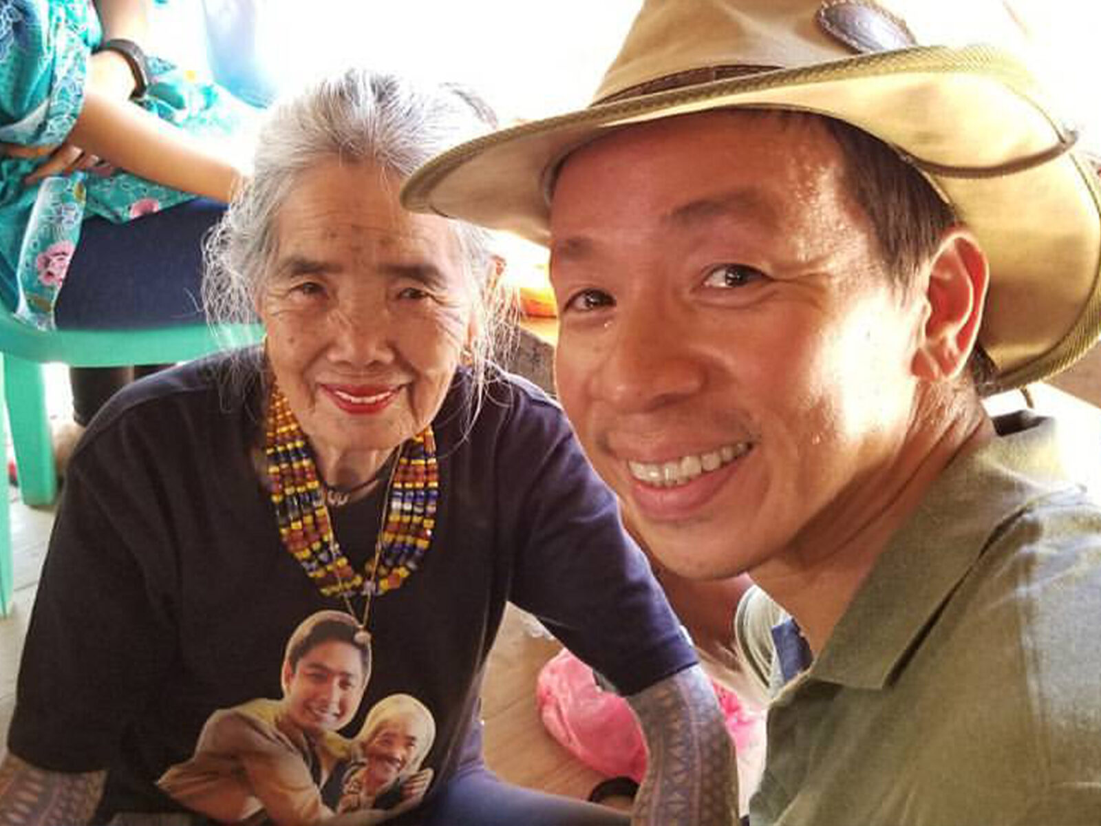 Kim Atienza with Apo Whang-Od