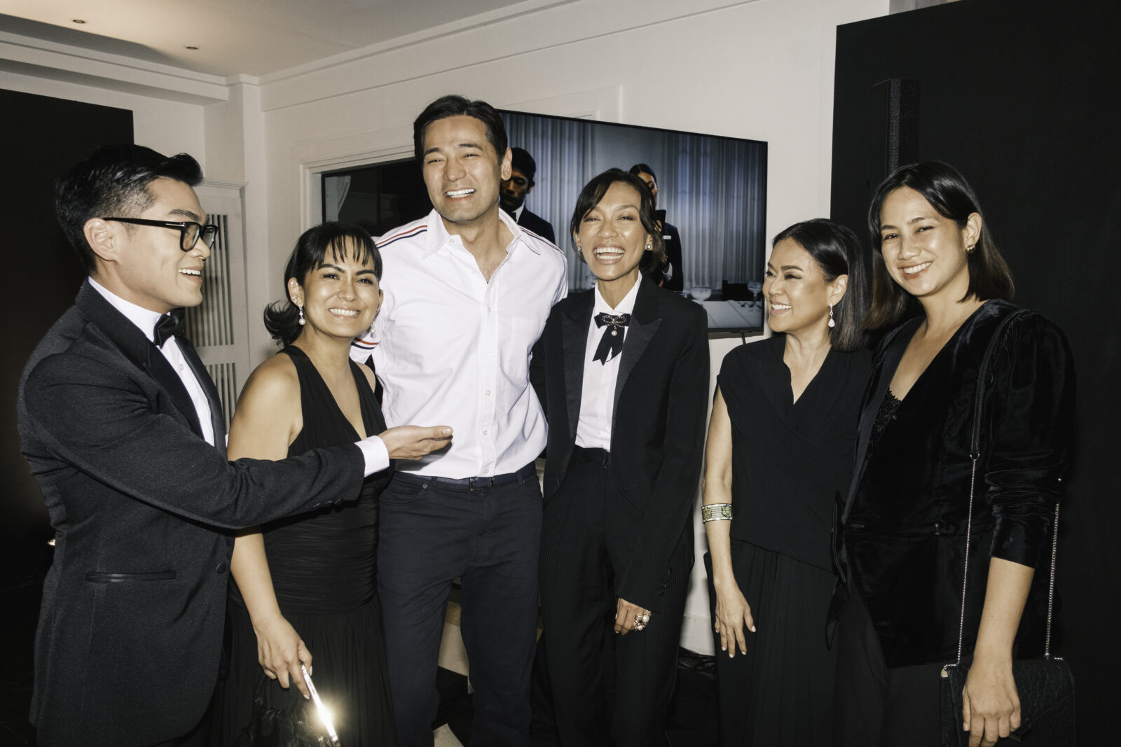 Chris Nick, Joanne Gonzaga, Hayden Kho, Joyce Oreña, Rhoda Campos-Aldanese, and Audrey Carpio at the Galaxy x Thom Browne Pre-launch event
