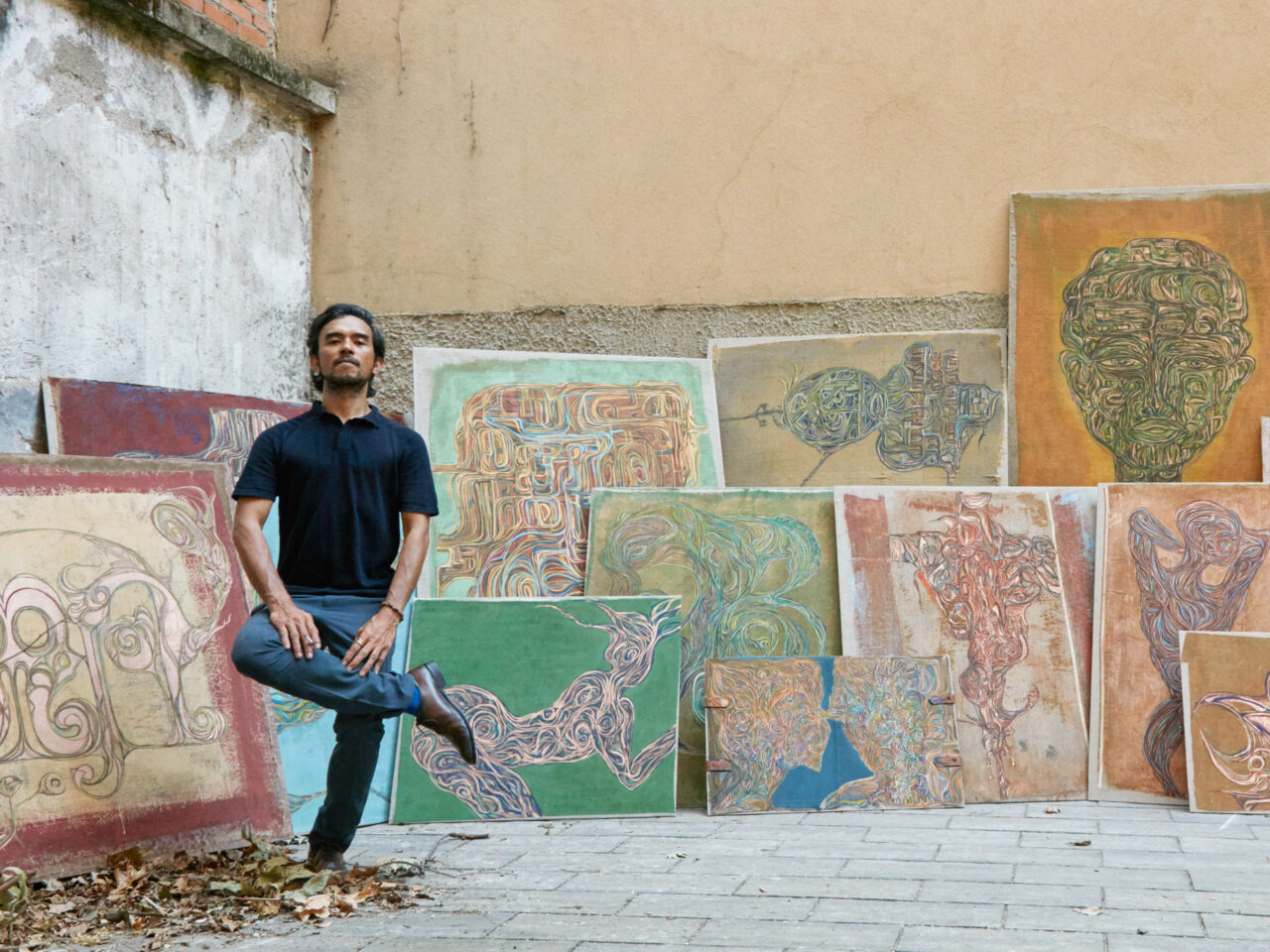 Filipino artist Mark Nicdao showcases his new collection, “Chapter 8: Misfired Synapses” in his first solo exhibit in Venice.