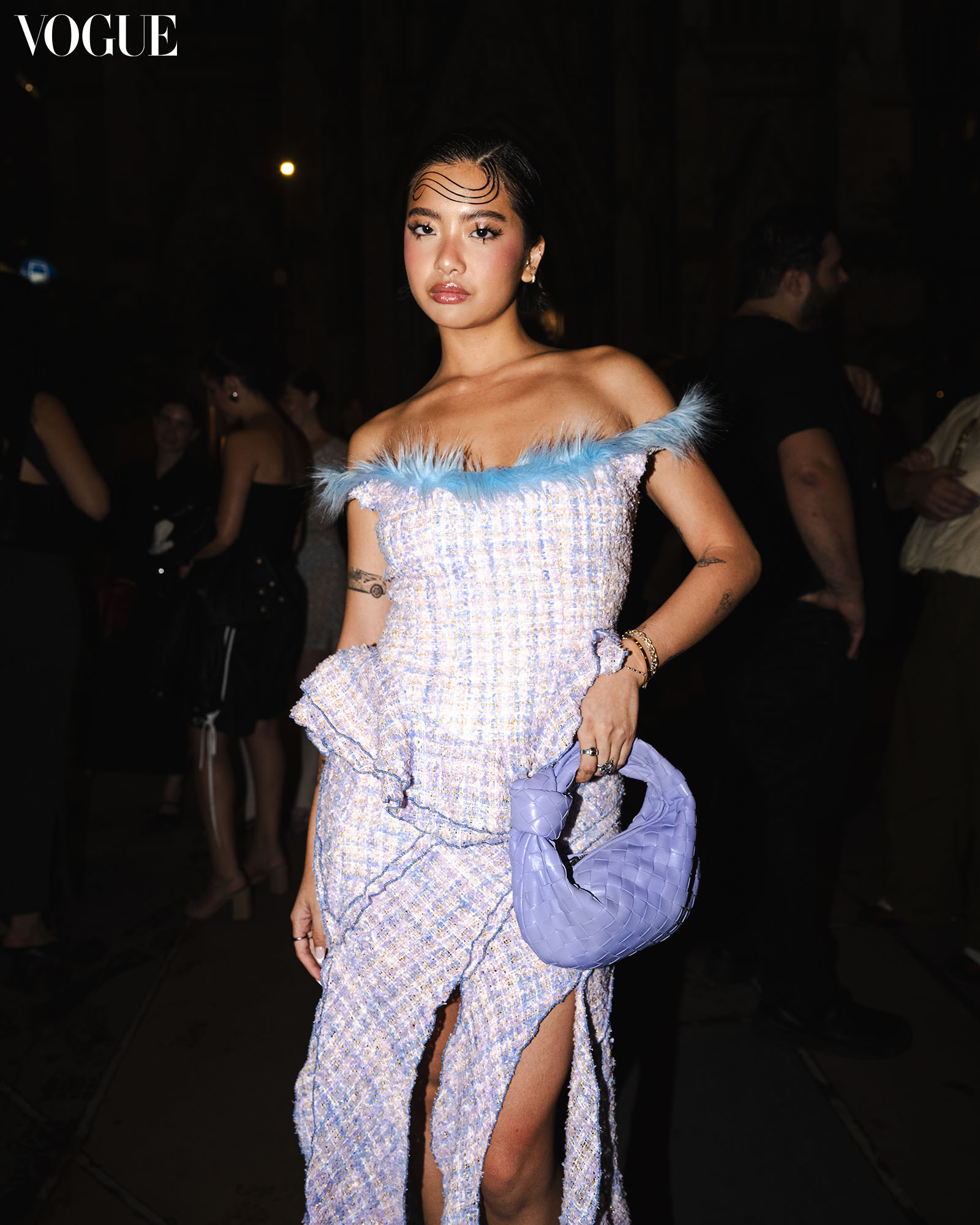 Steph Hui at Eckhaus Latta Spring 2024 at New York Fashion Week.