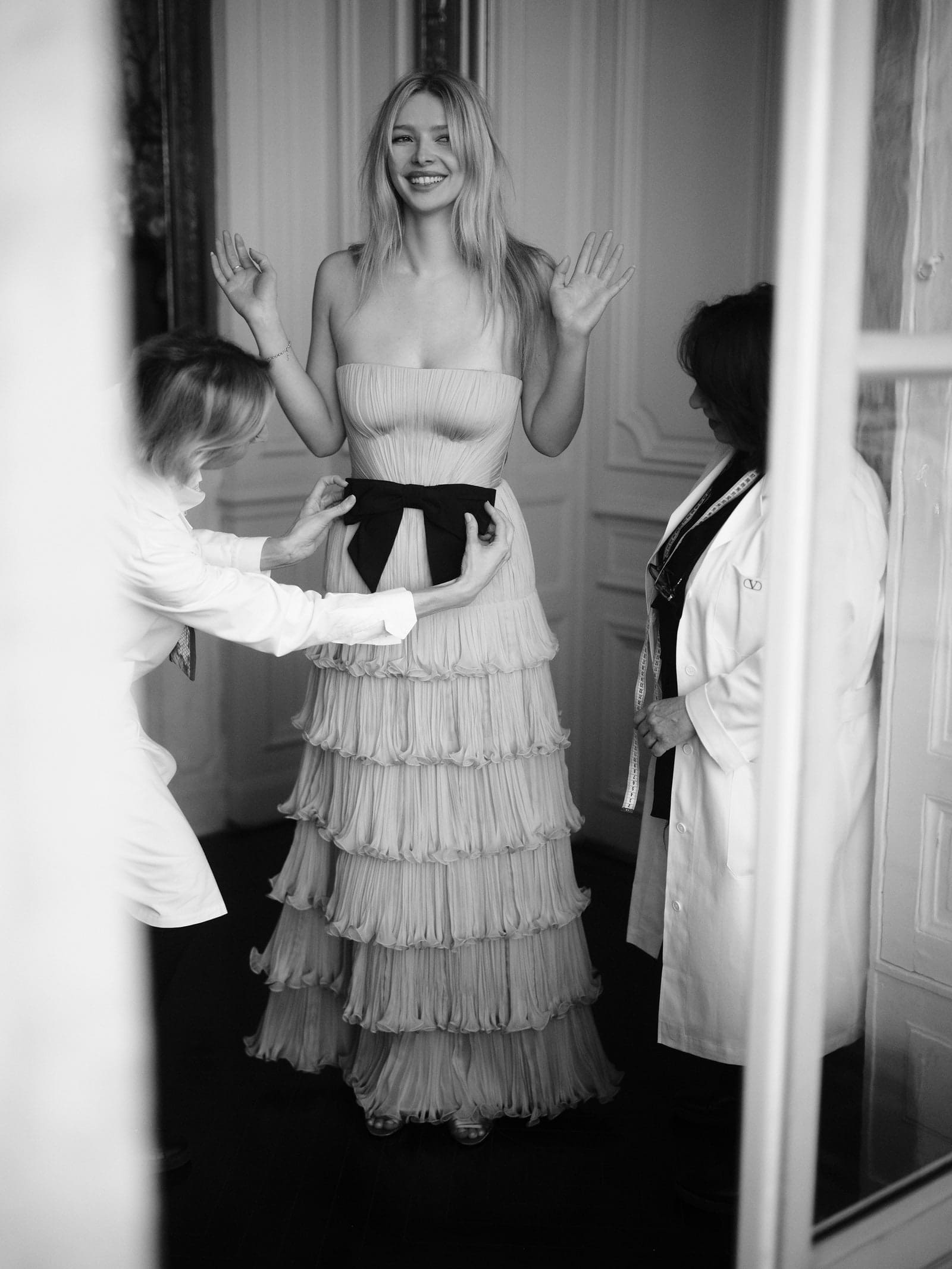 apple martin wearing valentino for the paris debutantes ball