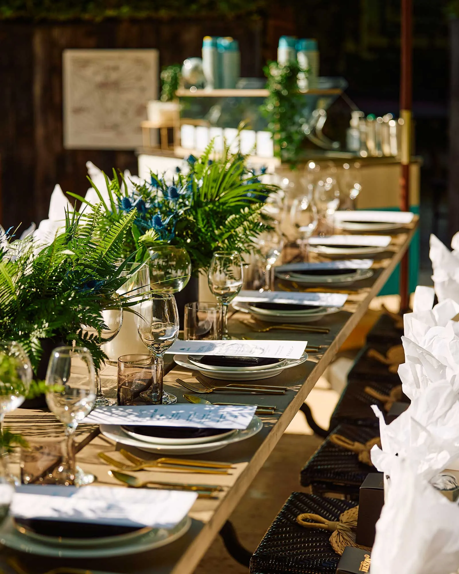 The dinner setting at Filipino Forces’ 3rd Annual Feast & Fiesta