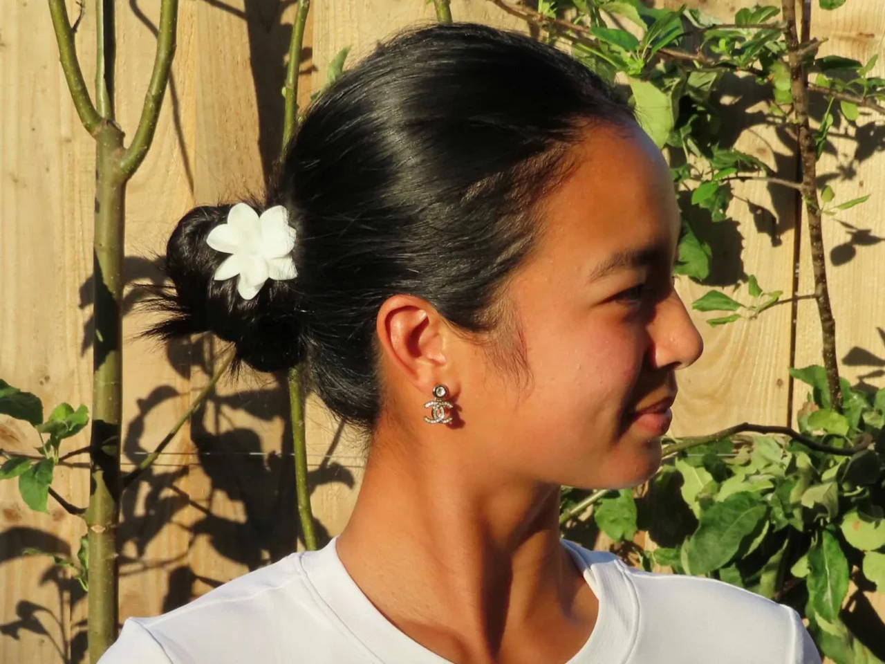 Alex Eala Nike Wimbledon Sampaguita Hair Tie