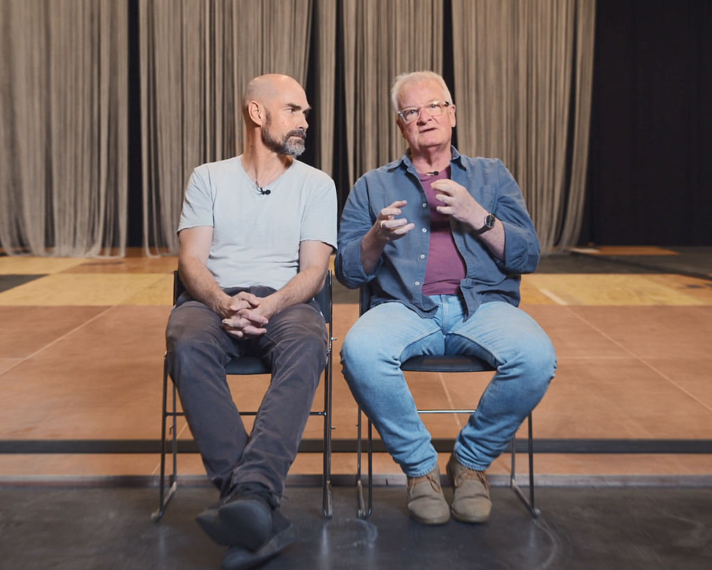 NEWS Shepherds Hut Rehearsal interviews