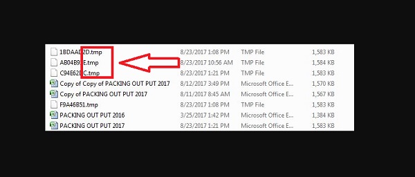 Giải đáp File tmp Excel là gì