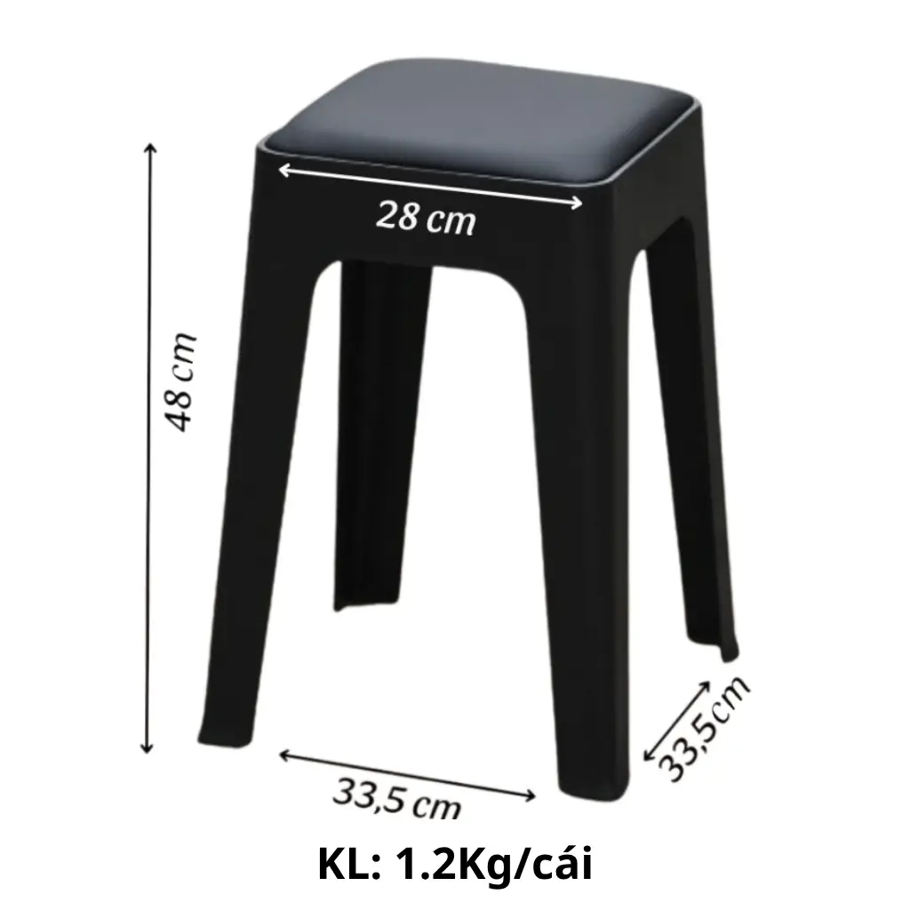 TM10 size.webp Kích thước ghế đôn bọc đệm TM10