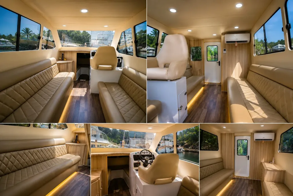 Kapal Fiberglass (FRP) 12 Meter – Twin Suzuki 115 HP – Ready Unit Deskripsi: