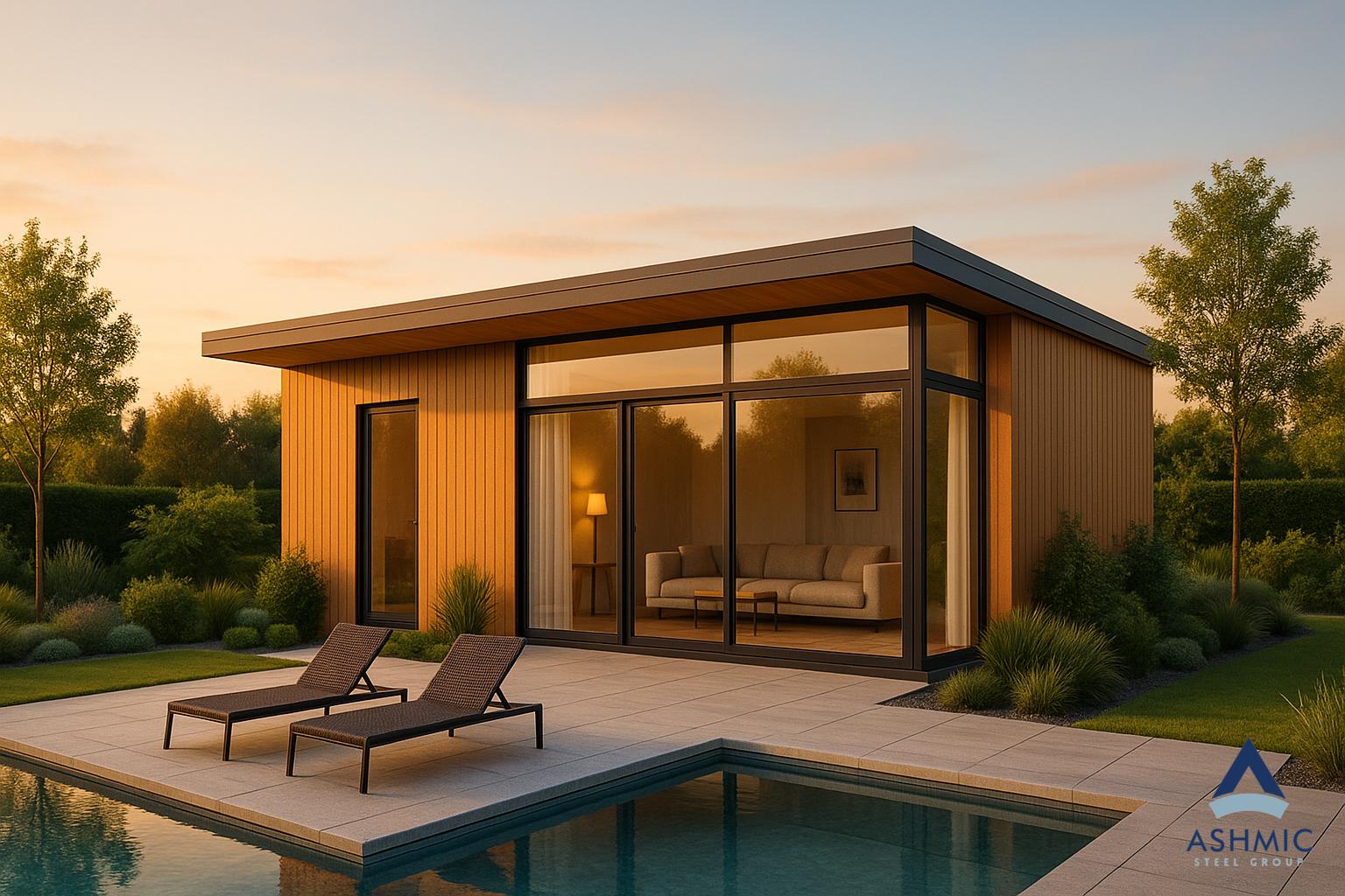 Modern modular housing lifestyle Australia - NCC compliant prefab homes and expandable container houses by Ashmic Steel Group