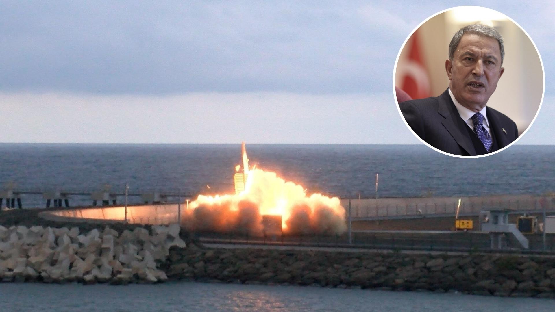 Turkey test fires missile as Defence Minister calls for talks with