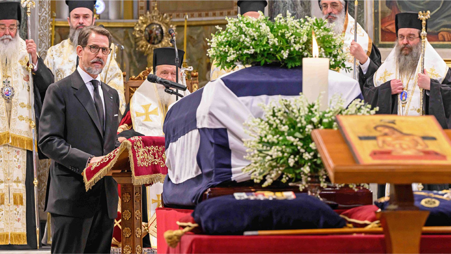 Former king of Greece, Constantine II laid to rest in former royal