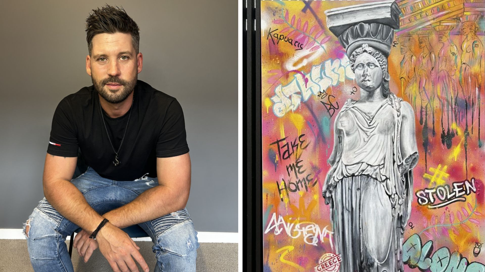 Greek Australian creates artwork to 'bring home' message of Parthenon