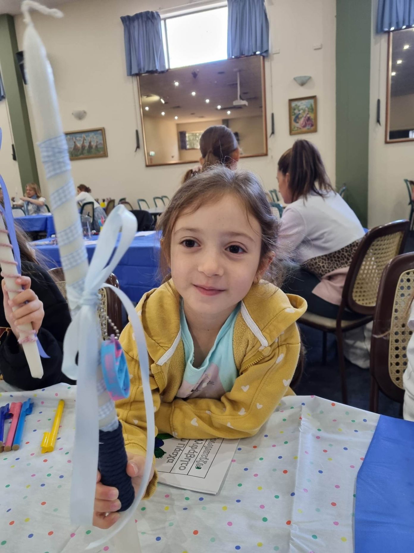 Lambathes and egg dyeing Greek Orthodox Community of NSW students