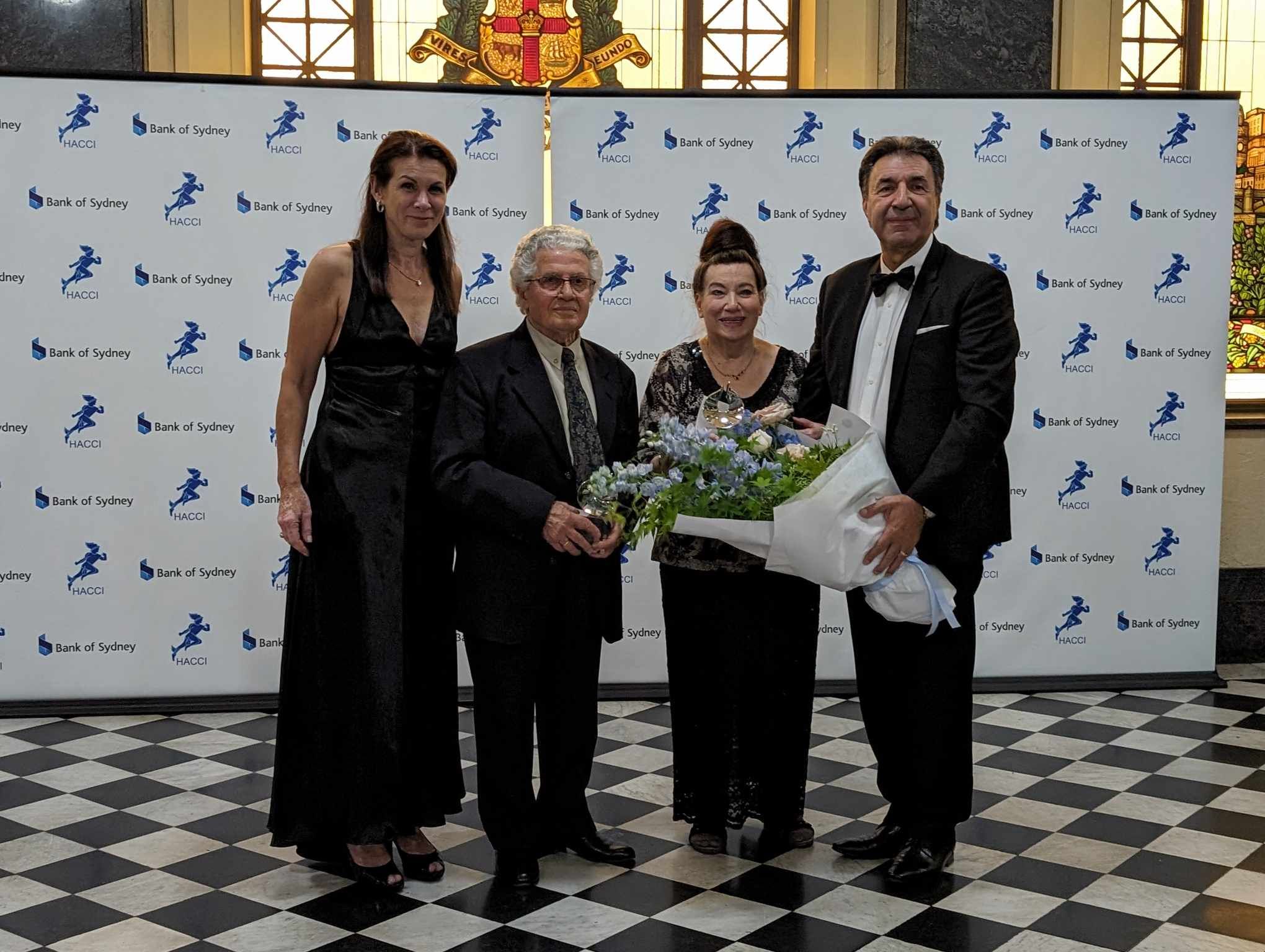 Dina and Kyriakos Amanatidis, the recipients of the Spiro Stamoulis