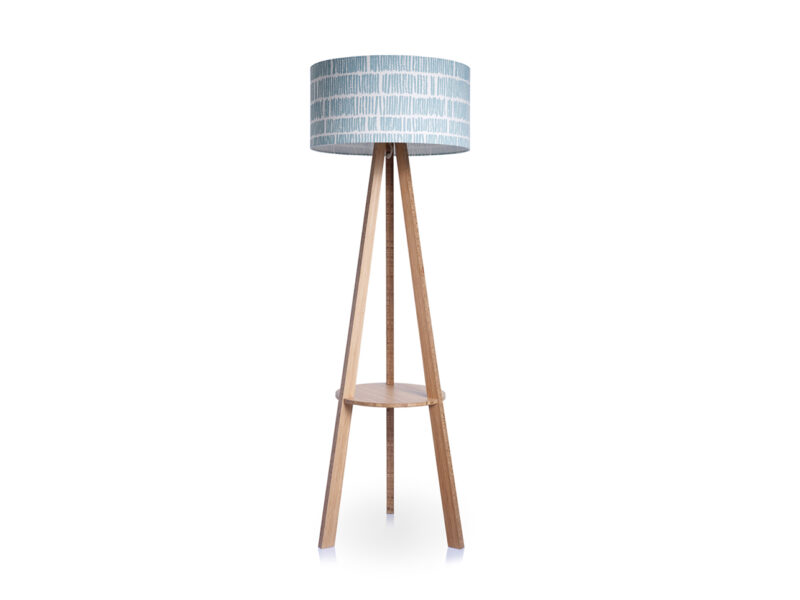 Bamboo frame with integrated coffee table, practical small space living.