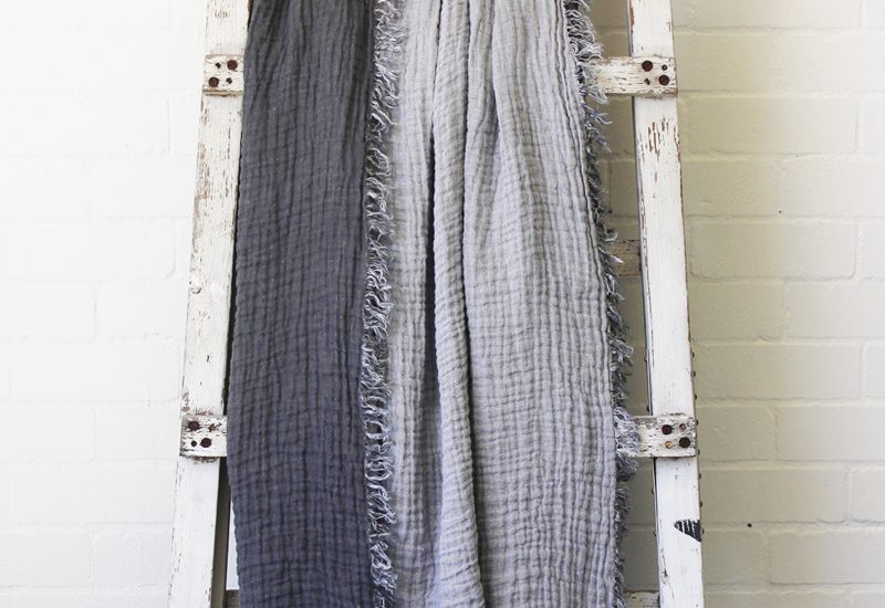 Linen Throw Draped