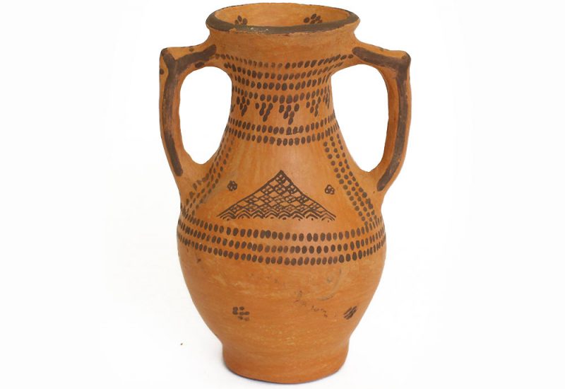 Small double handle Clay Vessel