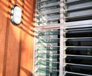 Breezway louvre windows with security bars