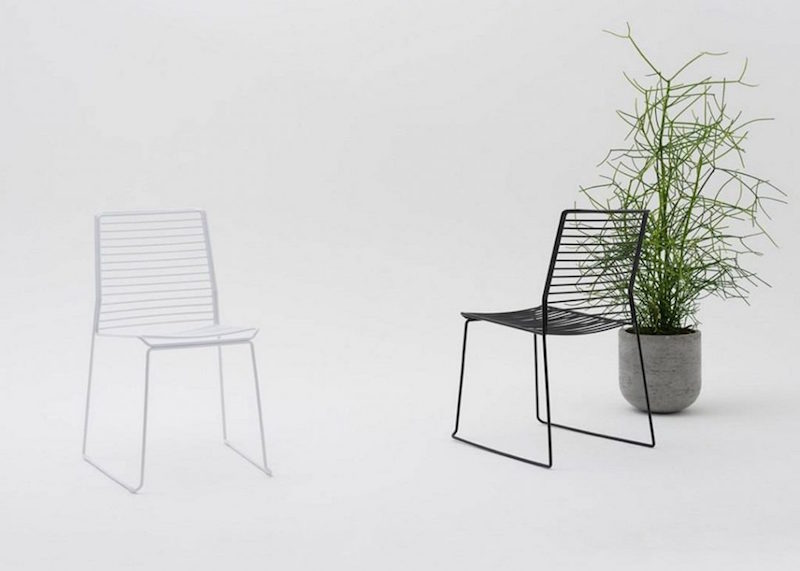 Silhouette Chair White & Black