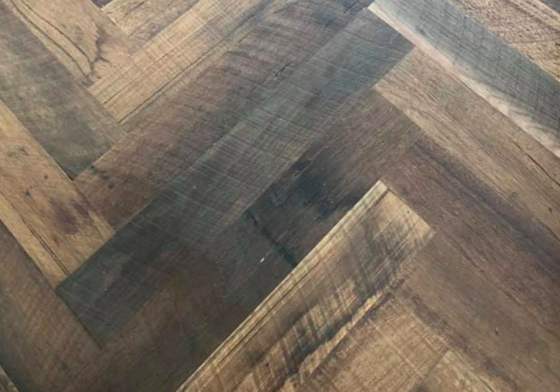 Herringbone Parquetry Rough Sawn Recycled Timber Innovations