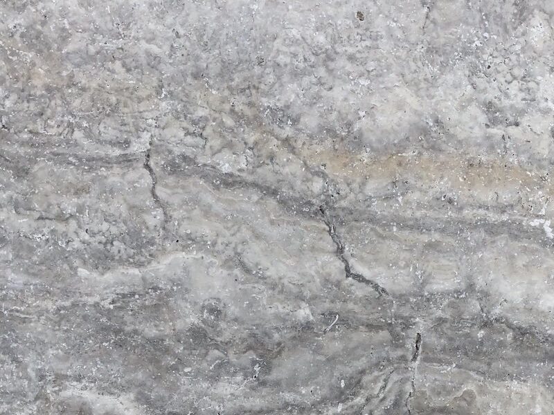 silver blue travertine
