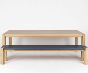 Peace dining table Peace bench seat brad nicholls design melbourne furniture