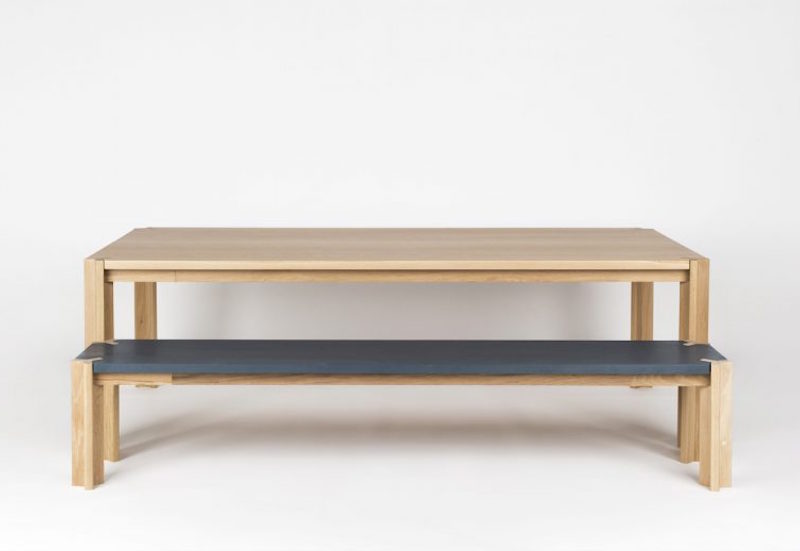 Peace dining table Peace bench seat brad nicholls design melbourne furniture