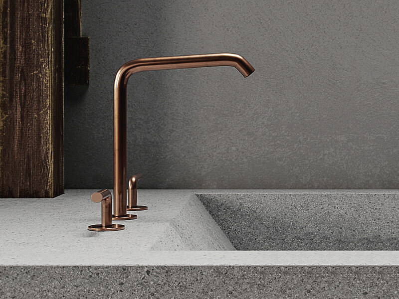 Brushed Copper PVD Brodware
